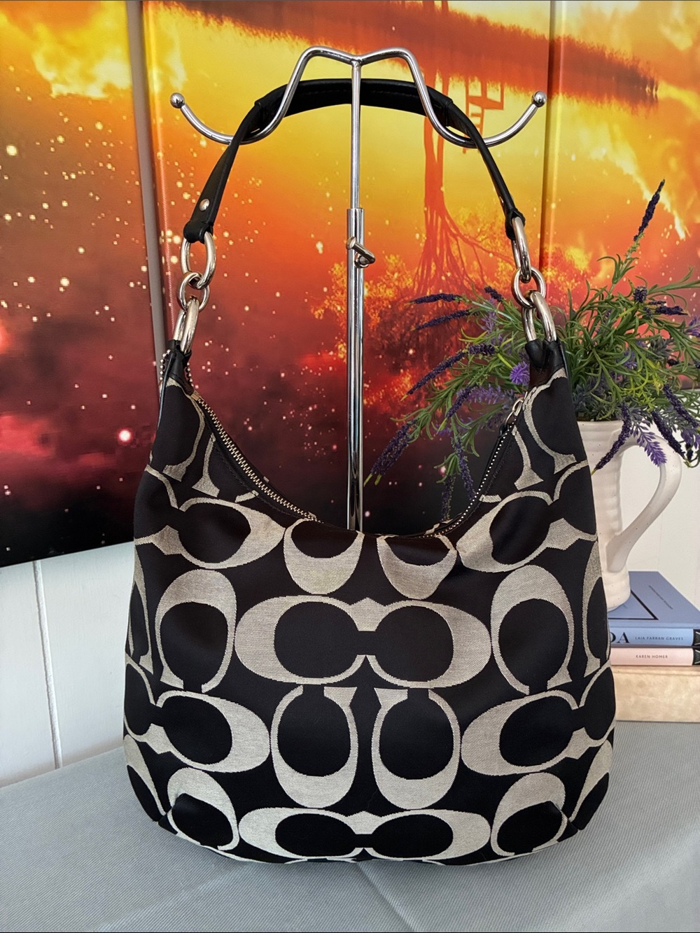 Coach Signature Canvas Kristin Shoulder Bag - Picture 2 of 10
